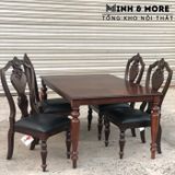  BỘ BÀN ĂN 4 GHẾ CỔ ĐIỂN TTCDBO 