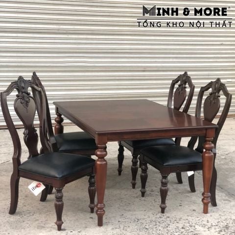  BỘ BÀN ĂN 4 GHẾ CỔ ĐIỂN TTCDBO 