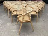  Ghế Gỗ CANE Tựa Mây 