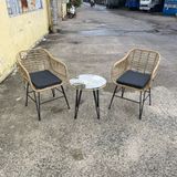  Bộ Bàn Ghế Coater Chân Sắt - Hàng Outdoor Xuất Khẩu 