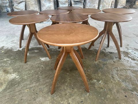  Bàn Gỗ Cafe Tròn D60 Ash 