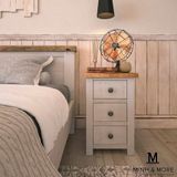  TỦ ĐẦU GIƯỜNG GỖ THÔNG MÀU TRẮNG XÁM KOALA 