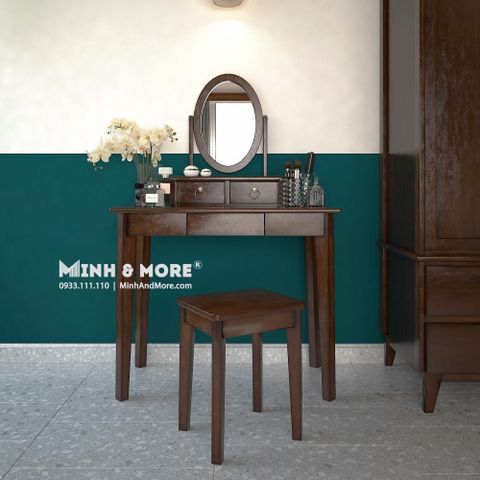  BỘ BÀN TRANG ĐIỂM GỖ THÔNG INDOCHINE 