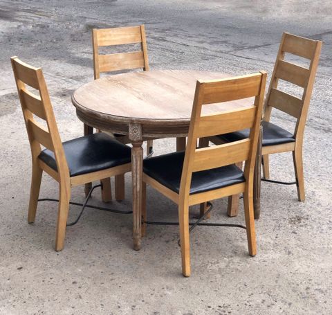  BỘ BÀN SỒI TRÒN MIST ASH TT4BO 