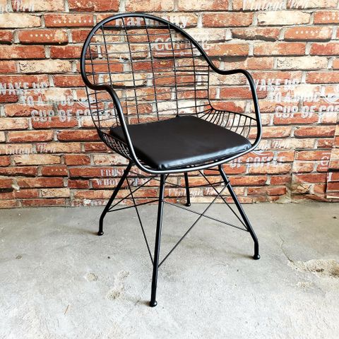  Ghế Sắt Lưới Có Tay 