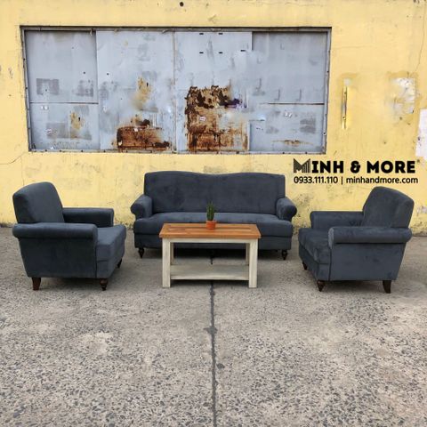  Sofa Oxford Grey Velvet 