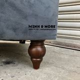  Sofa Oxford Grey Velvet 