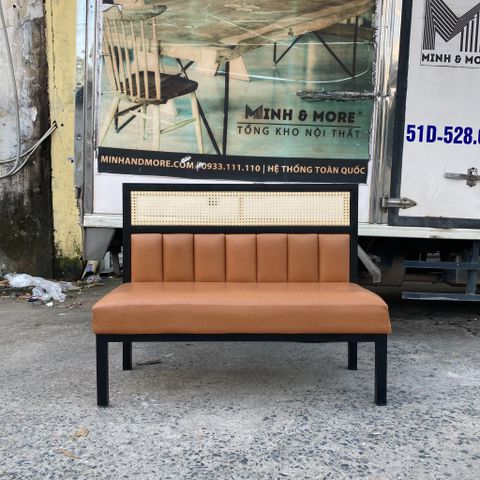  Sofa Ốp Tường Khung Sắt Lưng Mây 