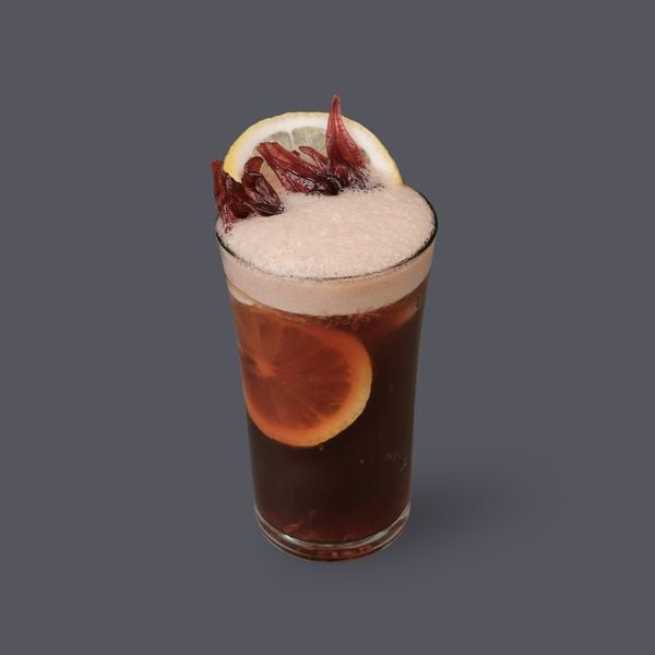  Cold brew hibiscus bưởi hồng 