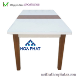 Bộ bàn ghế ăn gỗ tự nhiên Hòa Phát HGB71AK10, HGG71