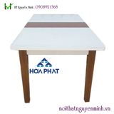 Bộ bàn ghế ăn gỗ tự nhiên Hòa Phát HGB71BK10, HGG71