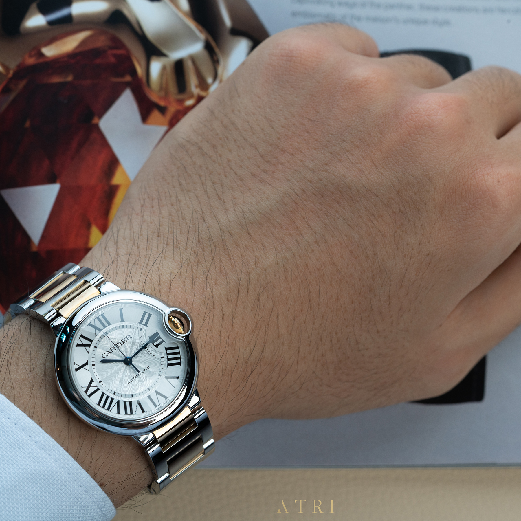 Cartier ballon bleu two tone deals