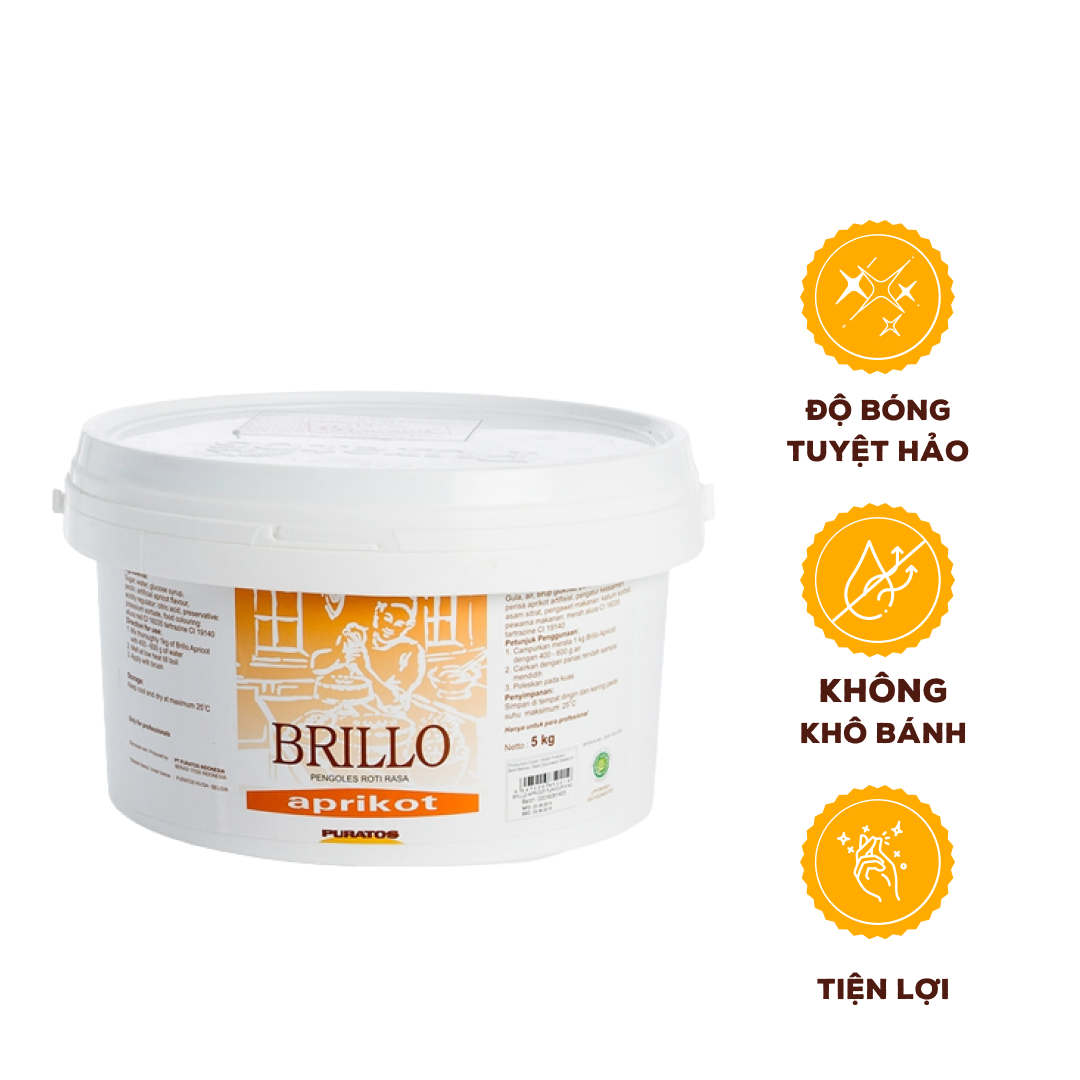 Mứt phủ bóng hương mơ Brillo Apricot 5kg - 4111509