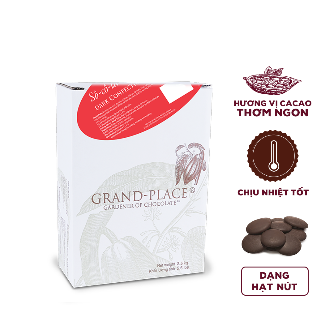 Sô-cô-la Grand-Place Hạt nút Đen  GPD-11B.2 2.5kg 4116133