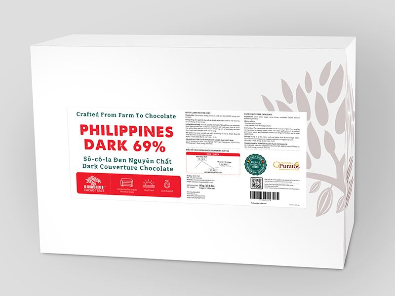 Sô-cô-la Chocolante Hạt nút Đen 69% GPD-69B 1kg 4009128
