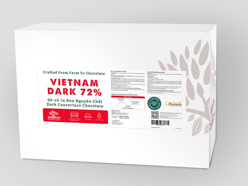 Sô-cô-la Chocolante Hạt nút Đen 72% GPD-72B 1kg 4009127