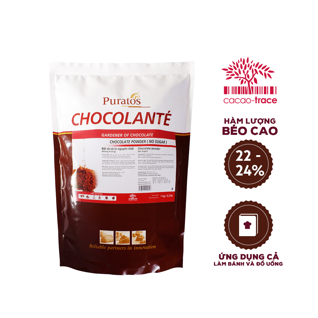 Sô-cô-la Chocolante Bột Đen GPD-PN02 1kg 4116172