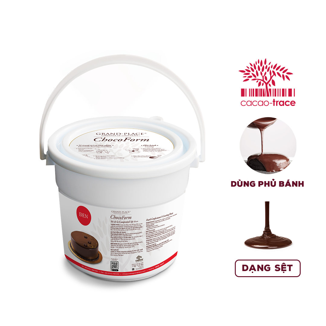 Sô-cô-la Compound Chocoform Đen 1kg - GPD-080.1KG