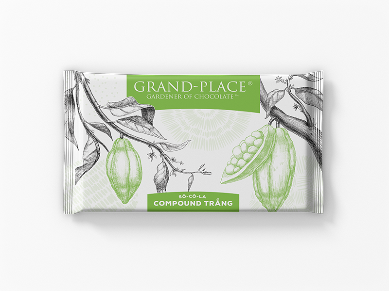 Sô-cô-la Grand-Place Thẻ Trắng GPW-003 1kg 4116199