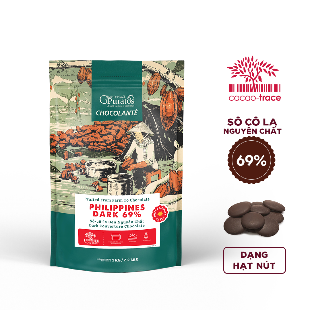 Sô cô la nguyên chất Gold Classic Dark 69% - GPD-69B.1KG