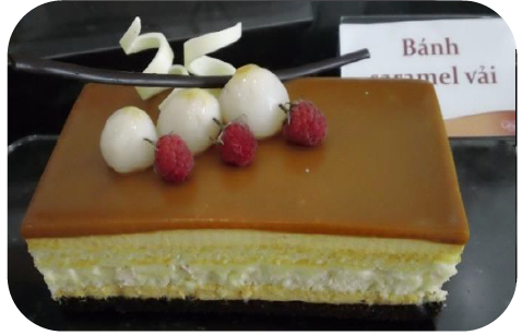 Bánh Mousse Caramel Vải