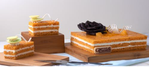 Cam Hạt Chia Layer Cake