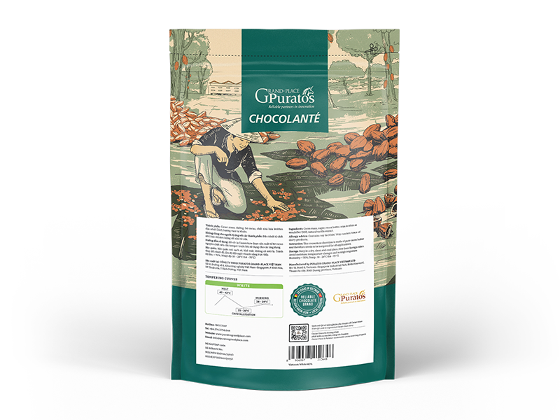 Sô-cô-la Chocolante Hạt nút Trắng 31% GPW-31B 1kg 4021182