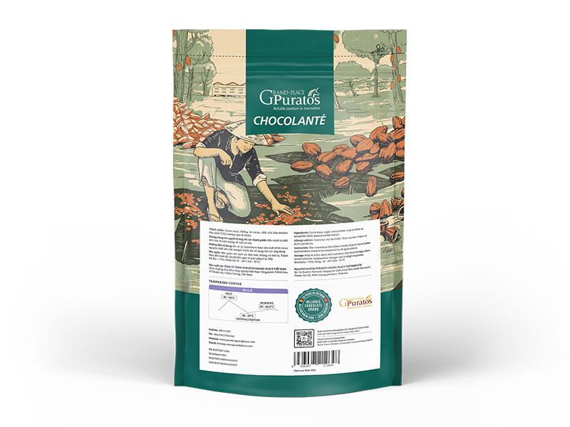 Sô-cô-la Chocolante Hạt nút Sữa 35% GPM-35B 1kg 4021119