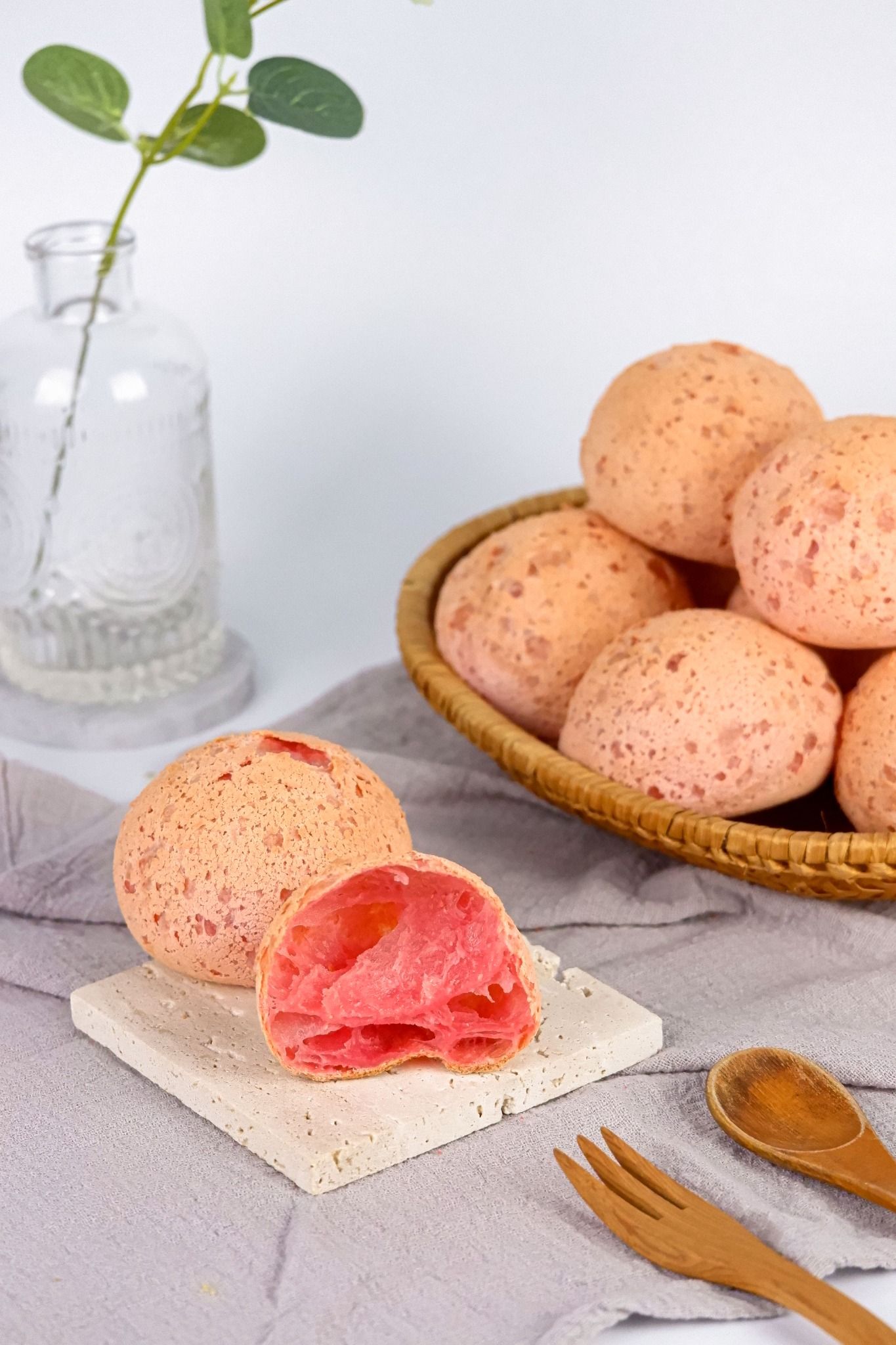 Bột trộn sẵn bánh mì Mochi hương trà ổi hồng  1kg - 4025731