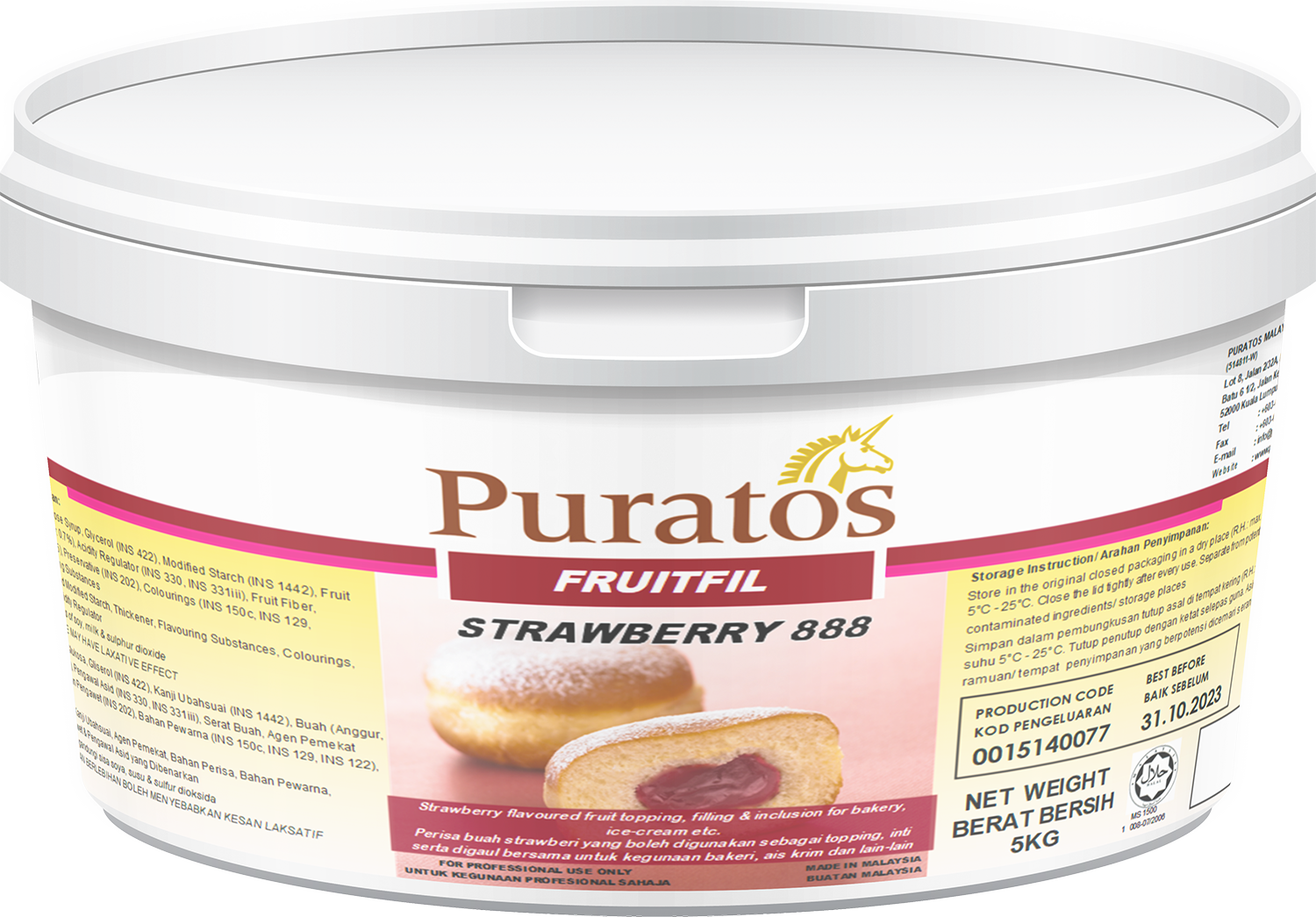 Nhân Fruitfil dâu  5kg - 4025085
