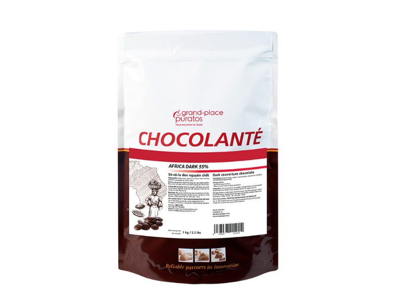 Sô-cô-la Chocolante Hạt nút Đen 55% GPD-55B 1kg 4009769