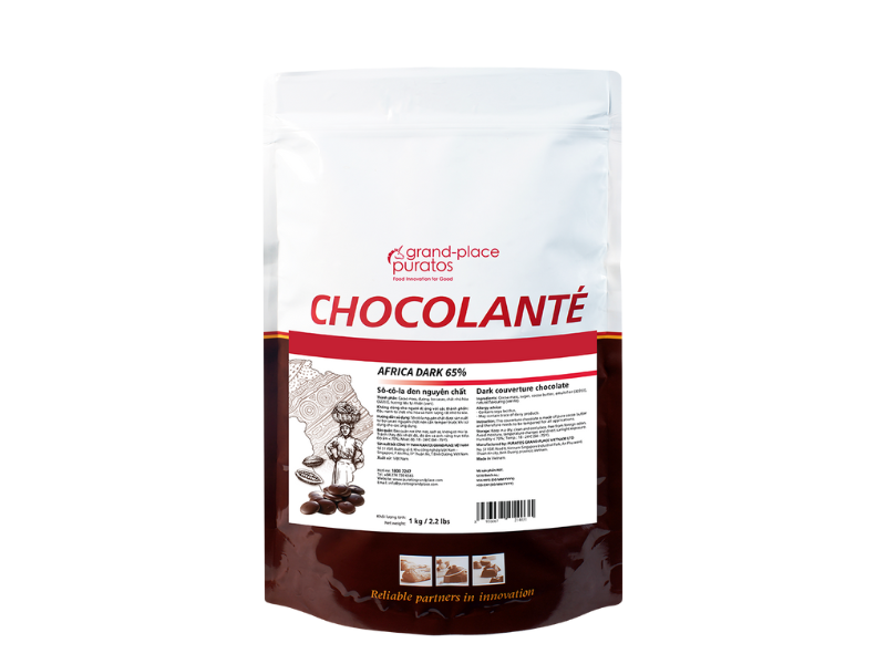 Sô-cô-la Chocolante Hạt nút Đen 65% GPD-38B 1kg 4009153
