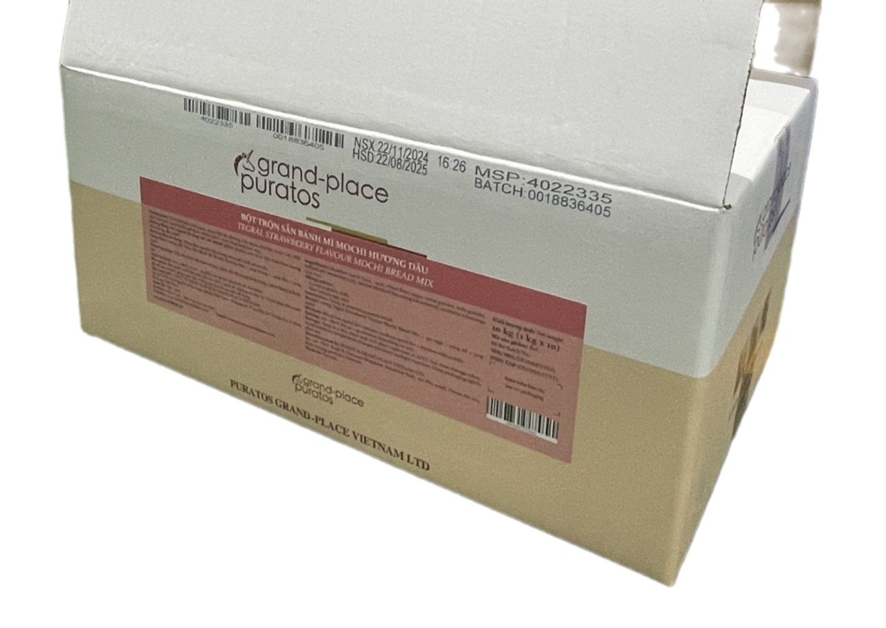 Bột trộn sẵn bánh mì Mochi hương dâu 1kg - 4022335