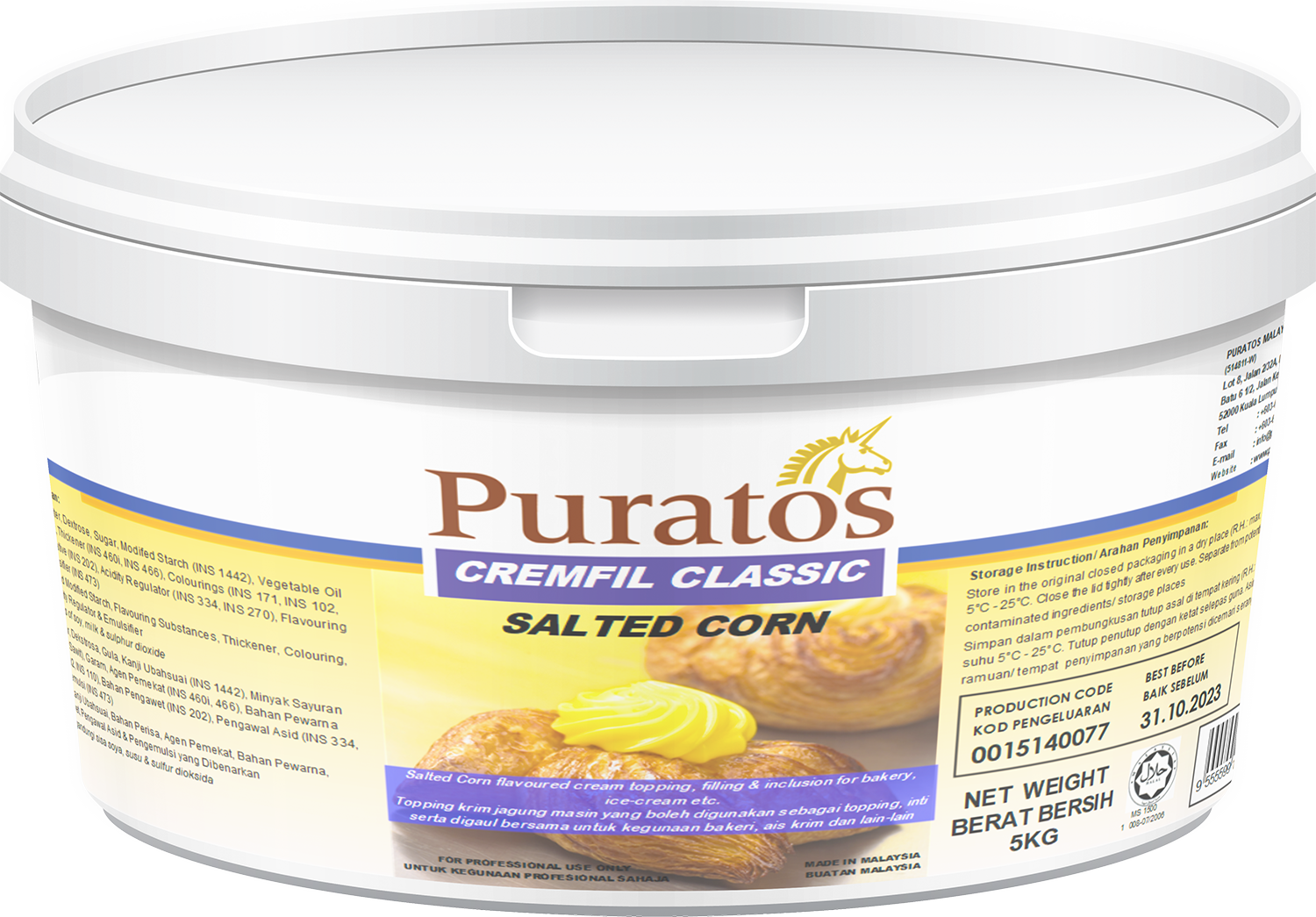 Nhân Cremfil bắp mặn 5kg - 4112065