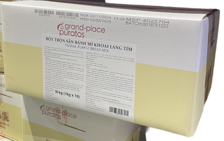 Bột Trộn Bánh Mì Khoai Lang Tím 10x1kg - 4025704