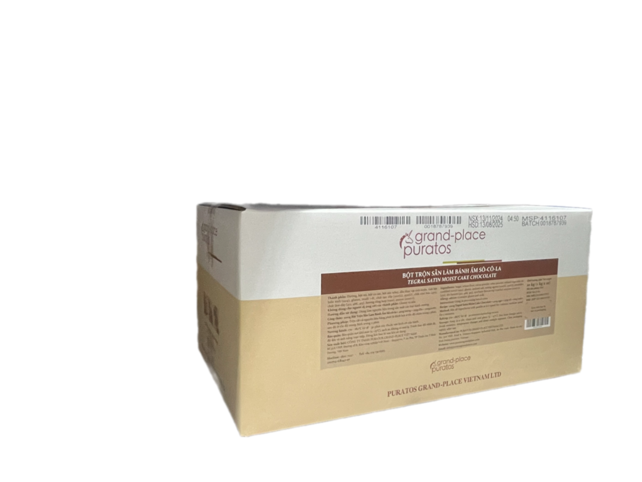 Bột trộn sẵn bánh Moist sô-cô-la  5kg - 4116101