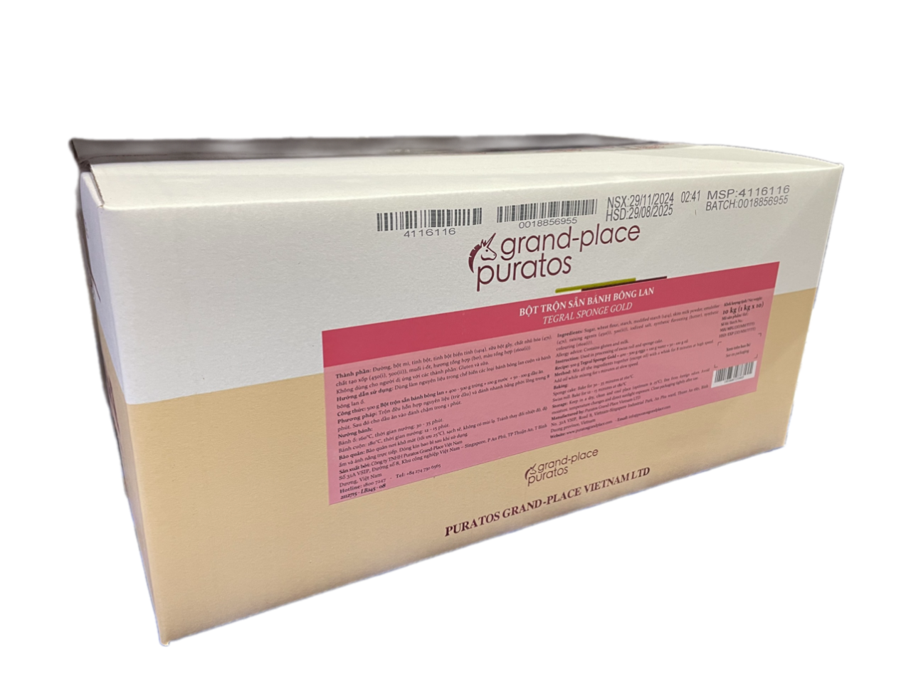 Bột Trộn Sẵn Bông Lan Sponge Gold  5kg - 4116117