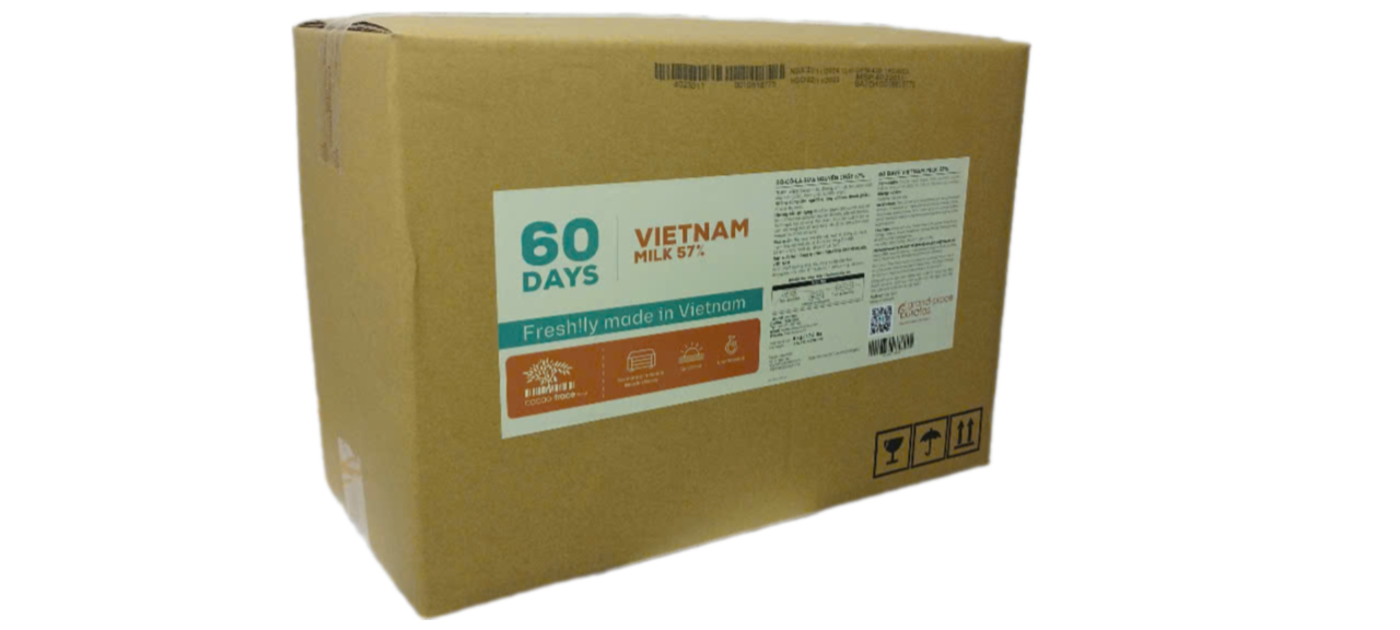Sô-cô-la Chocolante Hạt nút Sữa 60Days 57% GPM-43B-60DL 1kg 4023011