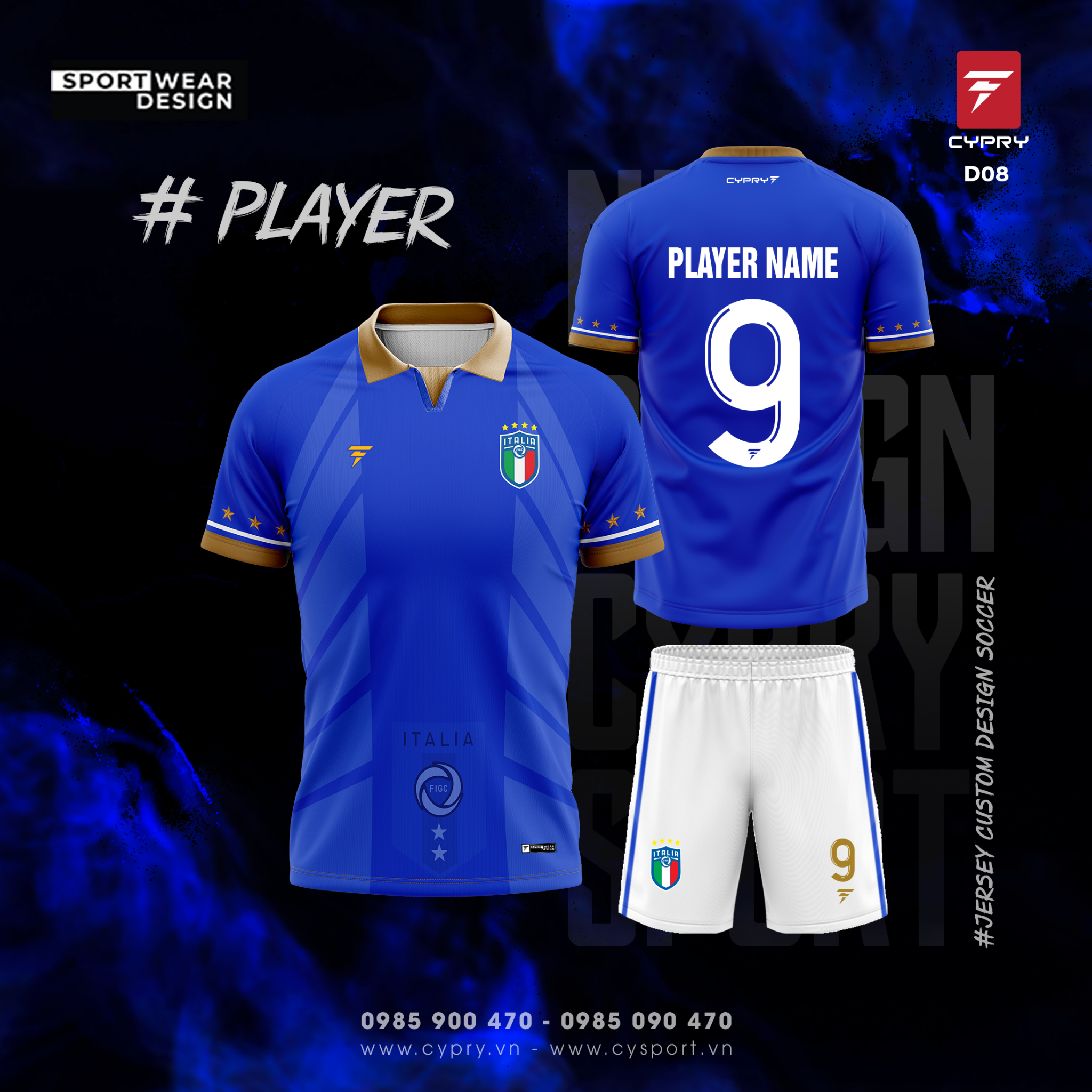 ÁO ĐÁ BANH ĐT ITALIA