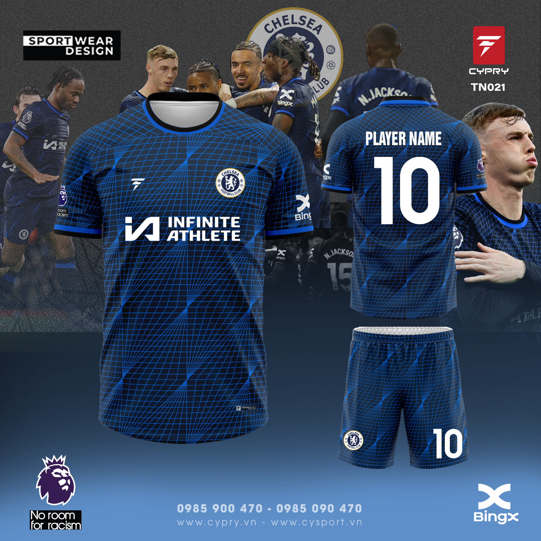 ÁO ĐÁ BANH CHELSEA TN021