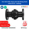 Van một chiều nhựa cánh lật (Swing check valve) KCVC - Sanking