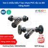 Van 1 chiều kiểu Y lọc nhựa PVC rắc co đôi hãng Asahi