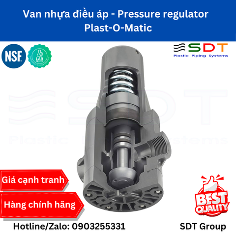 Van nhựa điều áp - Pressure regulator - Plast-O-Matic