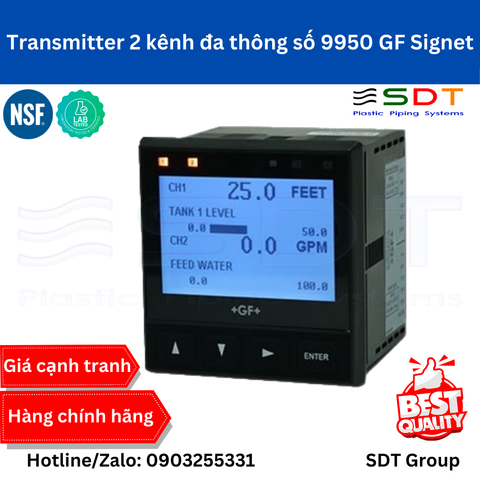 Transmitter 2 kênh đa thông số 9950 GF Signet