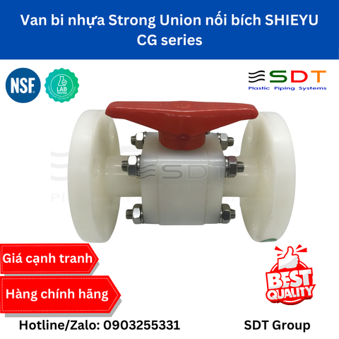 Van bi nhựa Strong Union nối bích SHIEYU - CG series