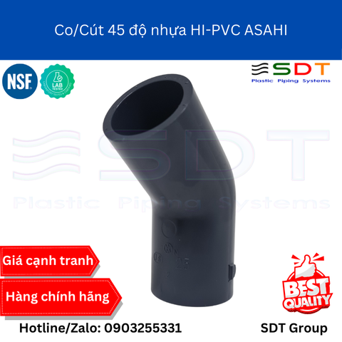 Co/Cút 45 độ nhựa HI-UPVC ASAHI