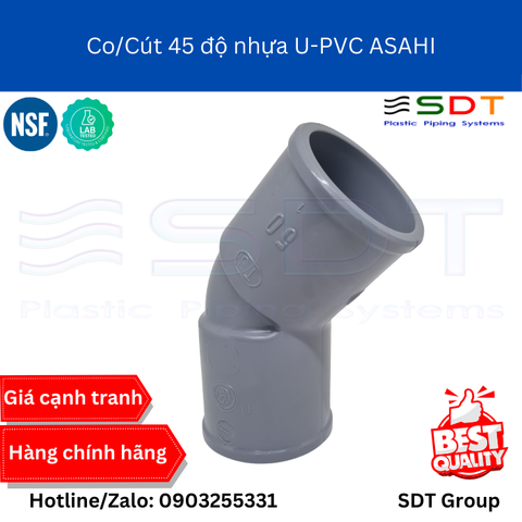 Co/Cút 45 độ nhựa VP-UPVC ASAHI