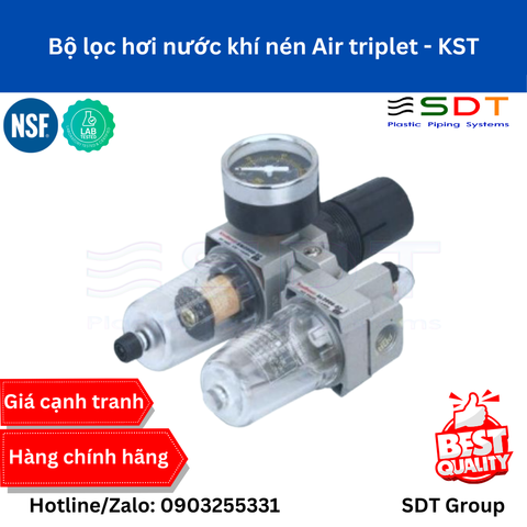 Bộ lọc hơi nước khí nén Air triplet - KST
