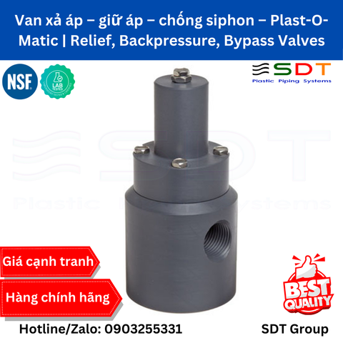 Van giảm áp Pressure Relief Backpressure Bypass Anti-siphon Plast-O-Matic