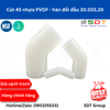 Cút 45° nhựa PVDF AGRU – Hàn đối đầu (Mã 30.001.20)